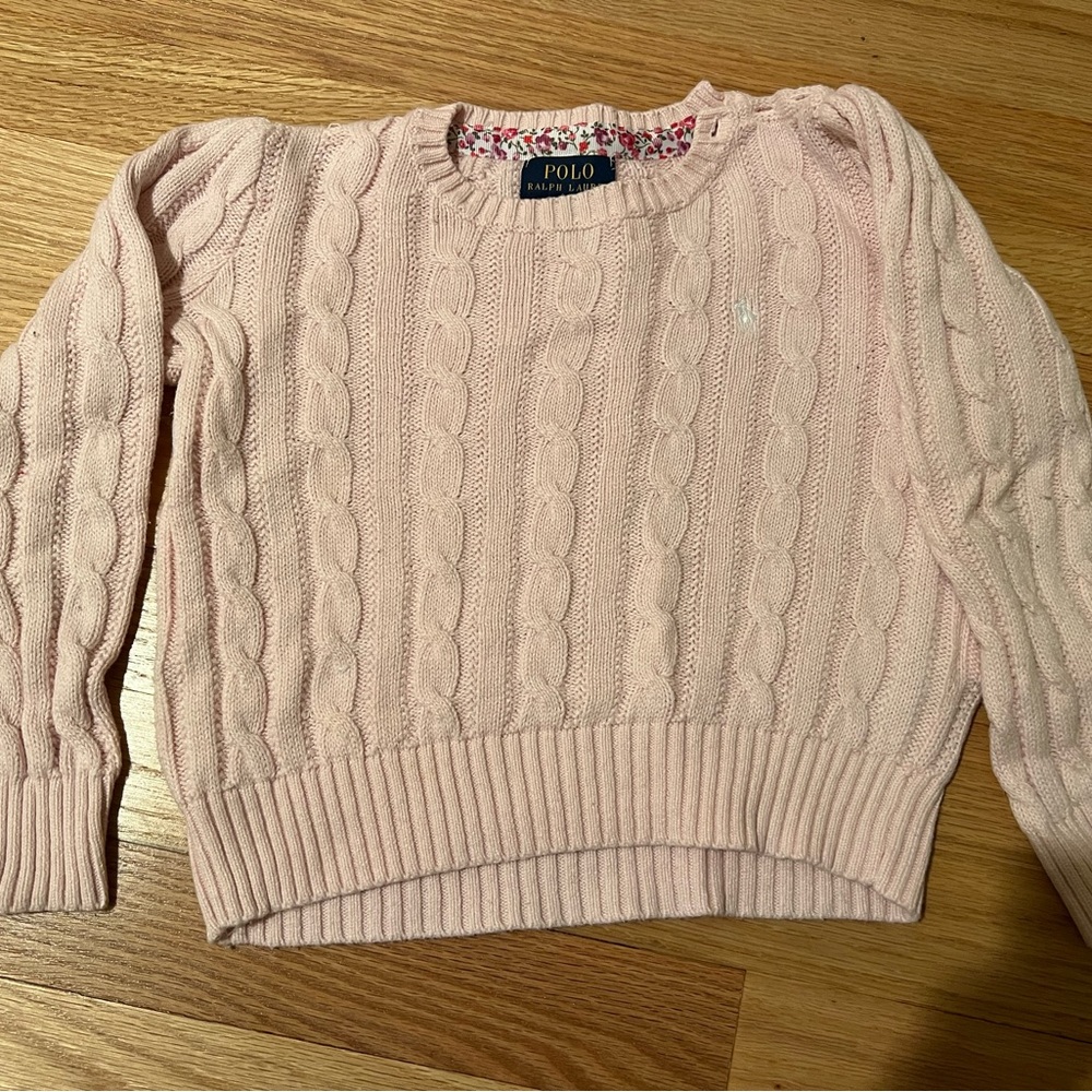 Pink Ralph Lauren Sweater 4T girls - good condition